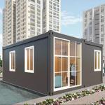 Portable Flat Pack Container House With EPS Sandwich Panel And Bending Steel