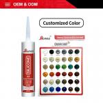 China Homey 650 General Purpose Transparent And Colors Acetoxy Silicone Sealant for sale