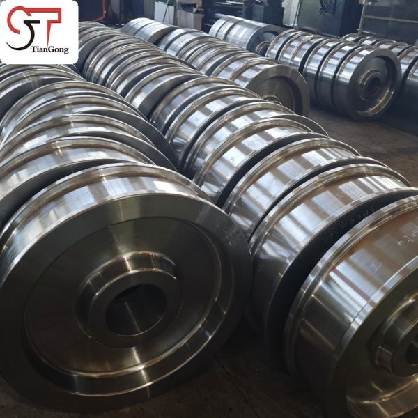 Forged Crane Wheel For Overhead Crane Trolley Running Mechanism Components