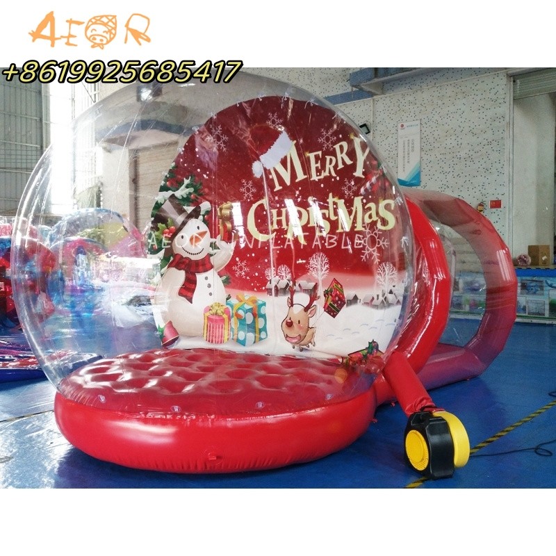 Wholesale Inflatable Snow Globe Custom Glitter Snow Globes Christmas Snowman Santa Water Globe Kit from china suppliers