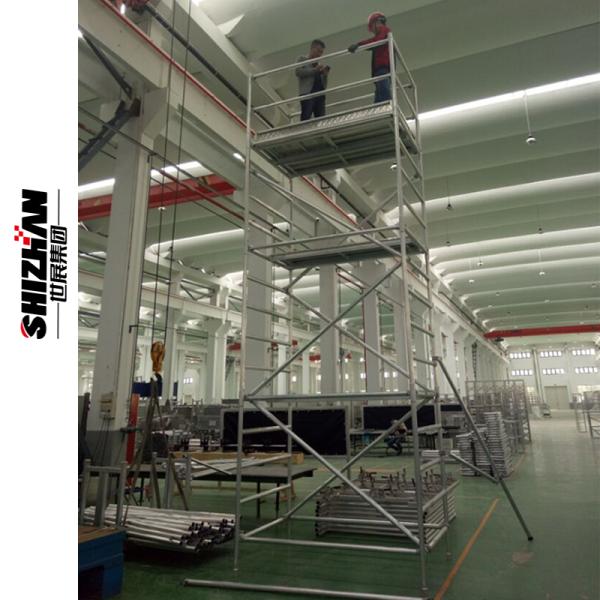 Outdoor Removable Aluminum Telescopic Scaffold Tower 6m Platform