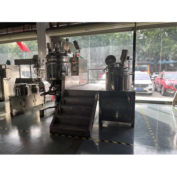 SUS304 SUS316 Vacuum Mixer Homogenizer , Leakproof Cosmetic Manufacturing Machines