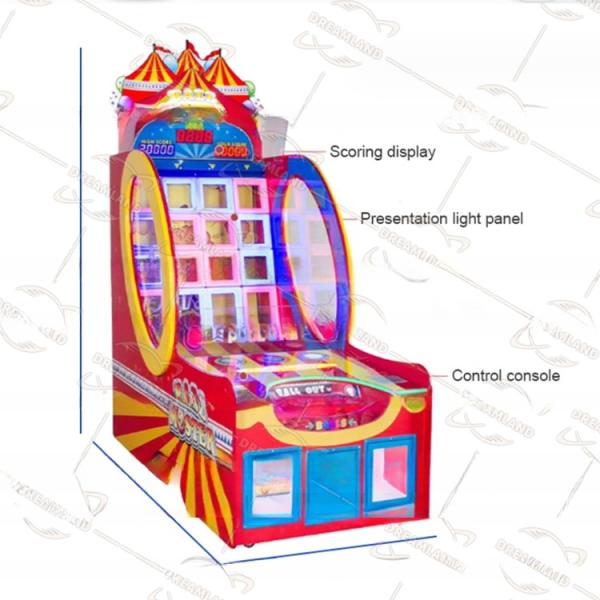 Fun Ticket Redemption Game Machine Coin Operated Ball Monster Game
