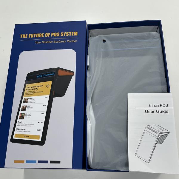 Quality Google Play Android POS With 8 Inch IPS Display NFC And 2.4 Inch Second Display for sale