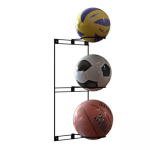 Wholesale Wall Mounted Three Hooks Metal Display Racks For Basket Ball Hold from china suppliers