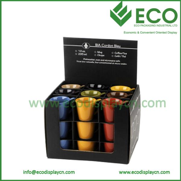 Quality Retail Advertising POP Custom Printed Corrugated Paper Counter Top Display Box for sale