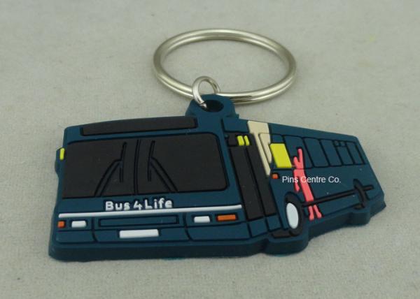 Quality Custom Soft PVC Keychain , Promotional 2D Custom Rubber Keychains for sale
