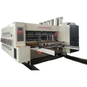 China Speed 150-200 Pcs/min Corrugated Carton Flexo Printing Machine for Custom Box Printing on sale