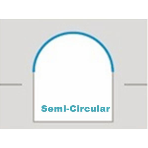 Load 1000kg Speed 2.0m /s Panoramic Elevator With Semi Circular For Buildings