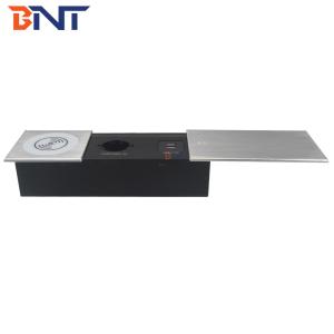 Wholesale EU Power Socket Sliding Desktop Mounted Power Data Socket Sliding Open Type Hidden Desktop Socket from china suppliers