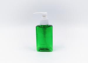 China 3.38oz Green Plastic Lotion Cream Bottle For Shampoo on sale