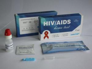 Wholesale IVD Infections disease diagnostic HIV Rapid test Kit  HIV 1/2  Ab home rapid test kit CE Marked from china suppliers