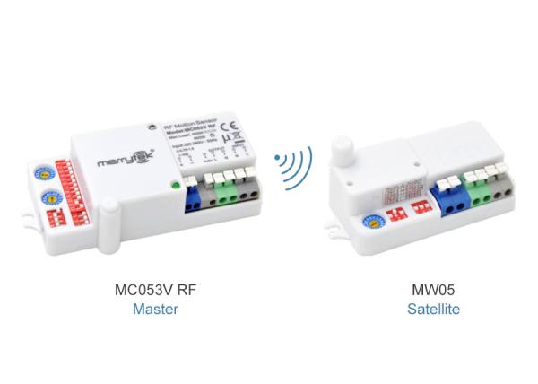 Quality 'Wireless Motion Sensor For High Bay / Low Bay / Linear And Batten Light With Group Networkong Function MC053V RF + MW05 for sale