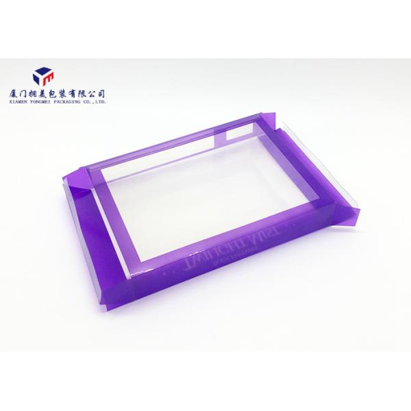 Rectangle PET Clear Plastic Box Packaging Offset Printing For Body Lotion Set