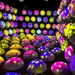 Multi Players Pinball Interactive Projection Game Bouncing Spheres Projection