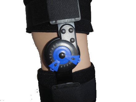 XS S M L Post Op Adjustable Hinged Knee Brace With Metal Support