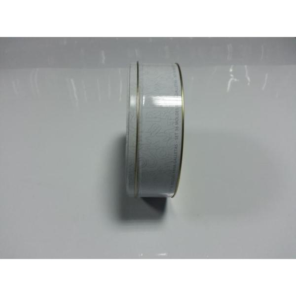 Promotional Round Tin Boxes Wholesale Cookie Gift Tins Clear Window Tin Case