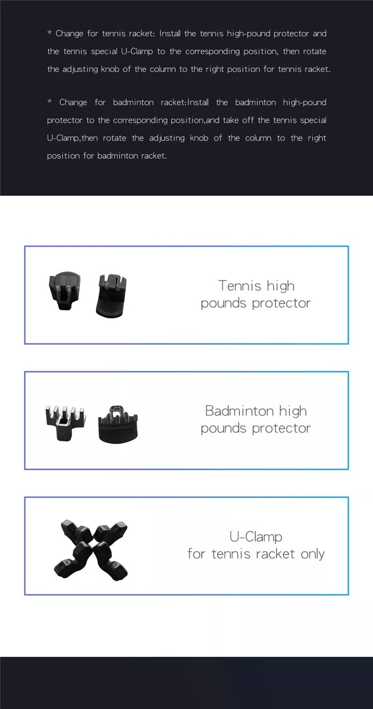 S616 Electronic Tennis Racket Stringing Machine Portable With Computer Head