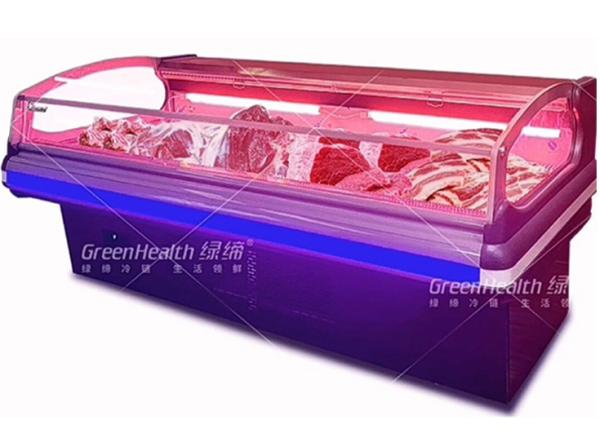 Quality Dynamic Cooling Meat Display Fridge Big Capacity Plug In System for sale