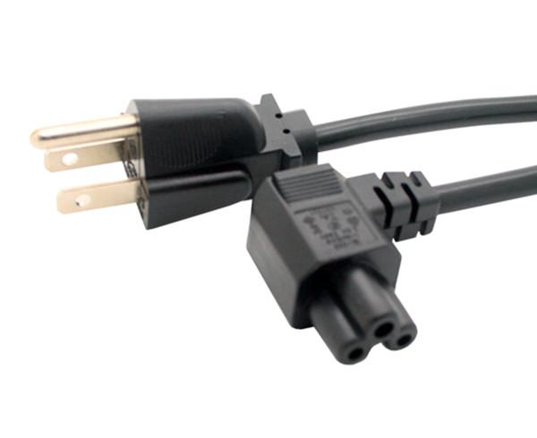 Quality US Nema 5-15P to IEC 320 C5 angled power cord 3ft for sale