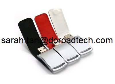 Hot Selling Colorful Leather USB Flash Drives with Real Capacity
