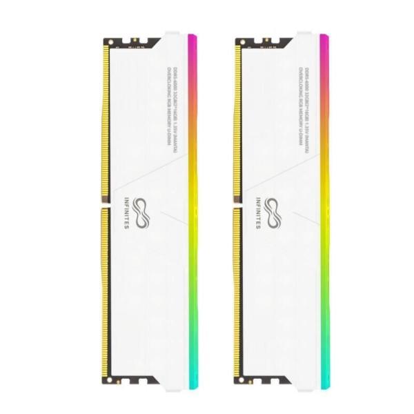 Infinites Memory Solution DDR5 288pin 16GB 3600MHz (2*16G) Udimm PC-48000 1.1V Non Ecc Gen 5 RGB Gameing Memory Stick Overclocked Memory Kits