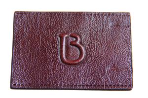 Multiple Style Embossed Leather Patches Brass Rivet custom embossed leather patches