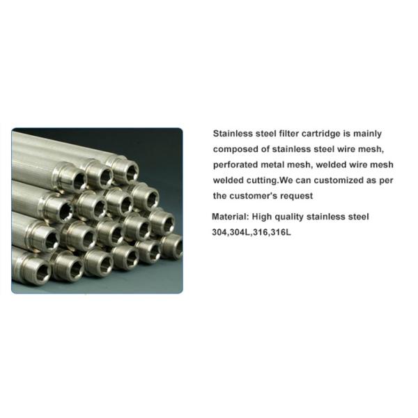 Sintered 10 Micron Wire Mesh Filter Cylinder,Heat Resistant SS Oil Filter Tube