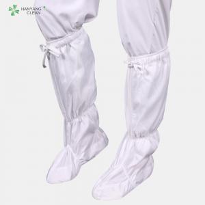 Wholesale Wholesale Cleanroom antistatic esd shoe boots soft long booties white color suitable for cleanroom from china suppliers