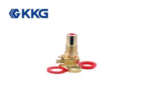 China CMC RCA Connector Socket Nickel Plated , Mini Jack Rca Adapter on sale