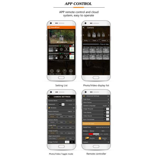 100% Wireless 4G Trail Camera With Free Android And IOS APP Control