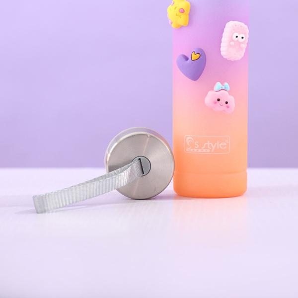 Lightweight 550/750/1000ML Gradient Color Plastic Motivational Water Bottle Set Of 4 Bpa Free Portable Plastic Water Bottle Set OEM ODM Service