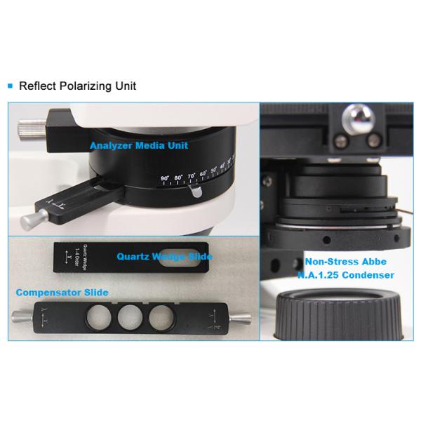 Objective Trinocular Head Light Polarizing Light Microscope A15.2603 Round Stage