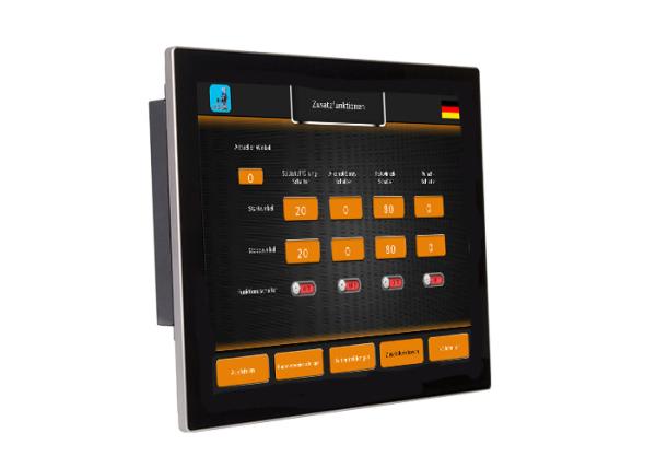 Quality 17" Capacitive Multi Touch Screen HMI With 256MB Flash / Audio Port Wall Mounted for sale