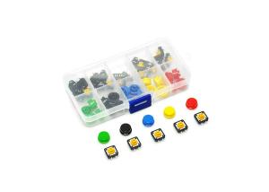 Wholesale 12x12x7.3mm Push Button Switch Cap 12V Round Assortment Kit DIY Project from china suppliers