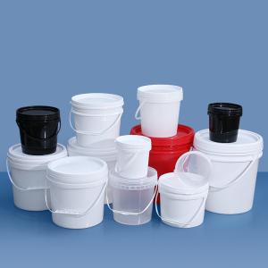 Wholesale Food Grade 10L Round Plastic Water Bucket with Handles and Lid Printing Logo Capacity from china suppliers