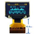 0.96 Inch 30 Pin ZIF Connector OLED Thin Display Panel 128x64 Dot Matrix SPI I2C