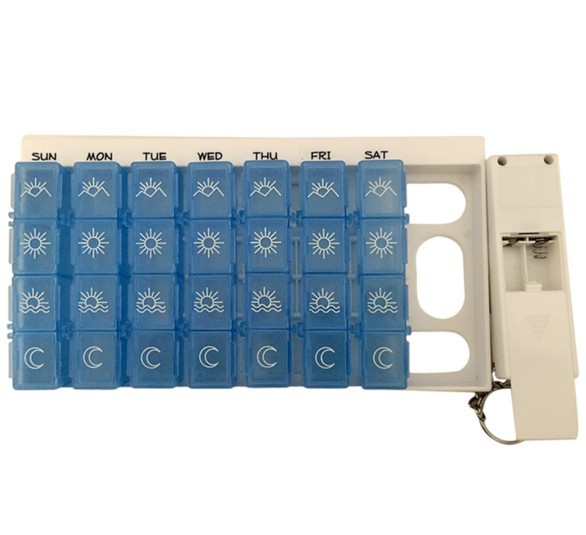 Digital 7days pill reminder pill box case timer w/ alarm electronic medicine Tools Pill Cases