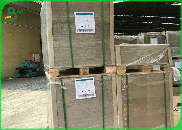 Quality 0.6mm 0.9mm 0.95mm Large Cardboard Sheets , Carton Gris / Gray Coated Recycled Board for sale