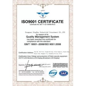 DONGGUAN DingTao Industrial Investment CO.,LTD Certifications