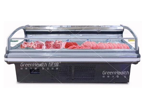 Quality Open Type Self Service Counter Frozen Product Display Freezer For Meat Fish for sale