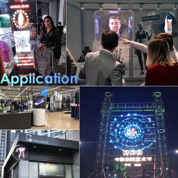 Hologram Lights Fan Lights Holographic Fan Wifi App Control Hologram 3D Fan Hologramas Projector