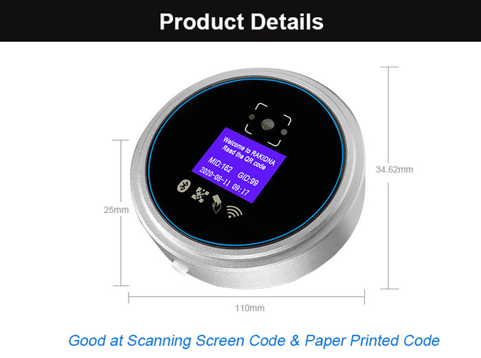 Smart MIFARE ISO1443A QR Code Reader Access Control TCP IP Anti Crash