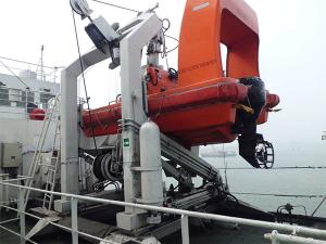 Wholesale IACS Approved SOLAS 30KN Electric, Hydraulic &quot;A&quot; Type Davit For Fast Rescue Boat from china suppliers