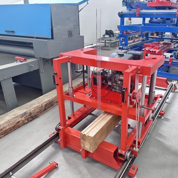 Solid Wood Woodworking Moulder Automatic Thickness Planer Matched on Portable Sawmill Rail