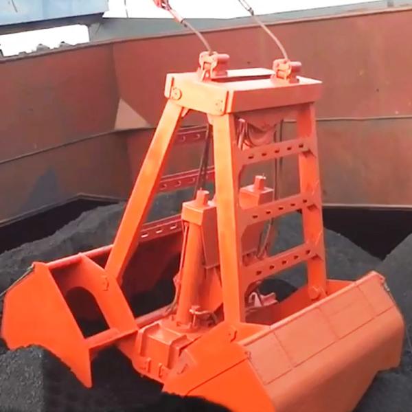 12 Cubic Radio Remote Control Clamshell Grabs For Marine Ship Crane