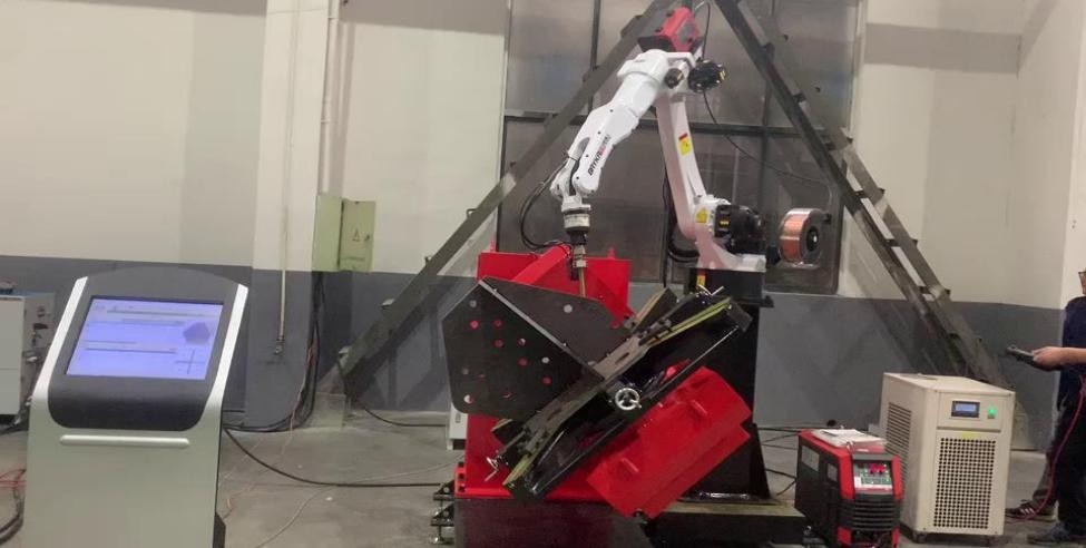 High Precision Welding Robot For Steel Structure Tower Foot Welding