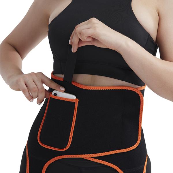 HEXIN 3 In 1 Waist Trimmer Style Waist and Thigh Trainer As Show Tummy Control Butt Lifter
