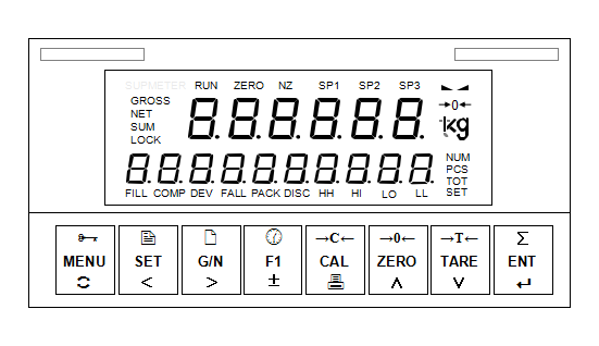 AC85-264V Digital Scale Indicator For Weight Signal AO / Digital Transmission