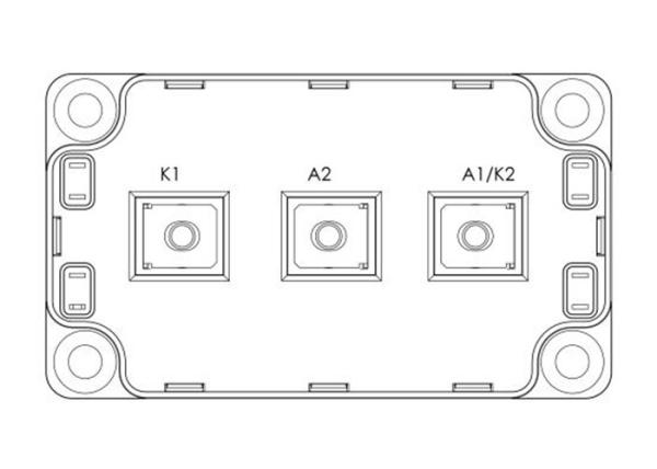 Quality 1200V Automotive IGBT Modules MSCDC450A120AG Rectifiers Diode Arrays Module 450A for sale